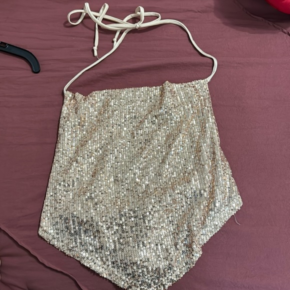 Rose Gold Glitter Top - Picture 1 of 2